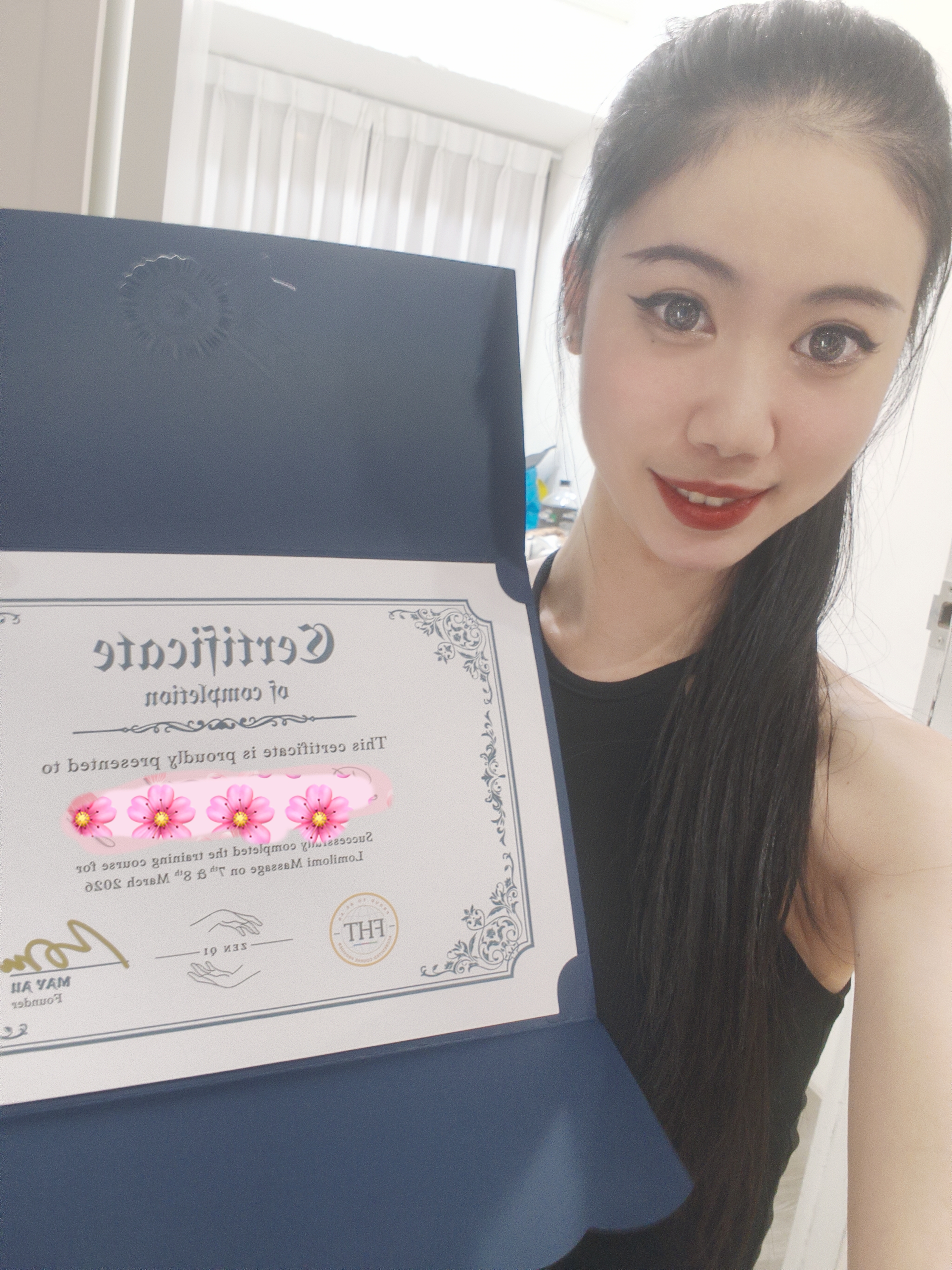 🥇高雄龍筋 菈菈（泰國認證證書）