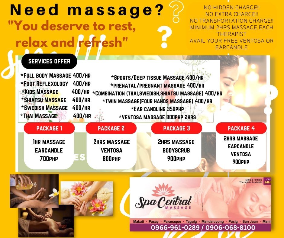 Home service massage bgc